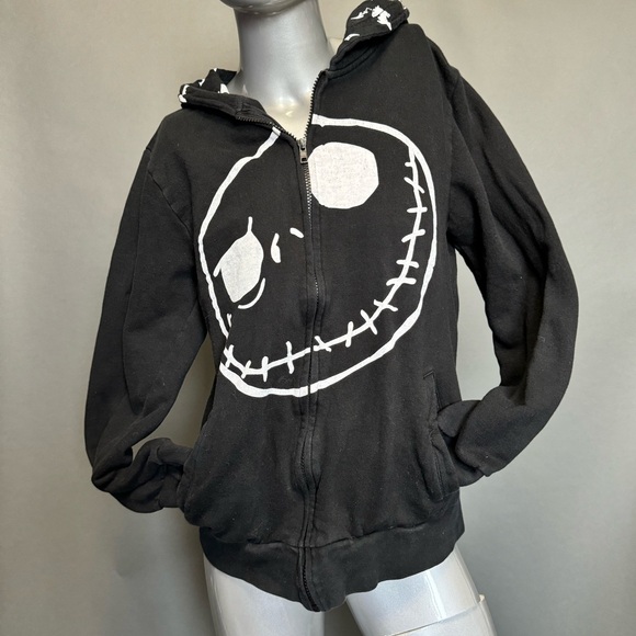 Disney Tops - Tim Burton Nightmare Before Christmas Zip Hoodie